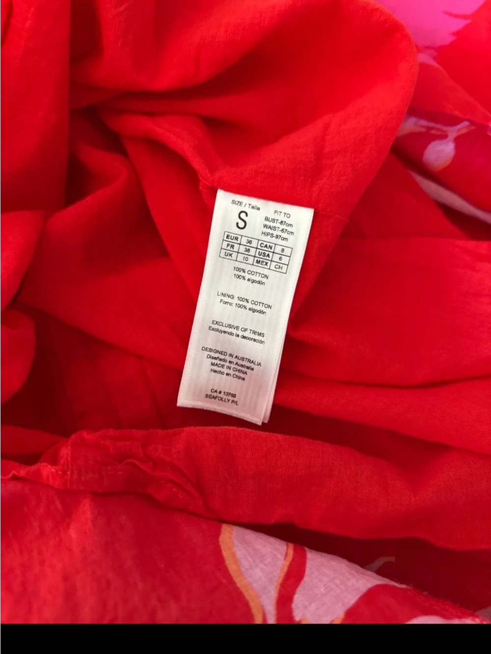 Seafolly Birds of Paradise Cover Up Mini Dress
size Small - Picture 12 of 12